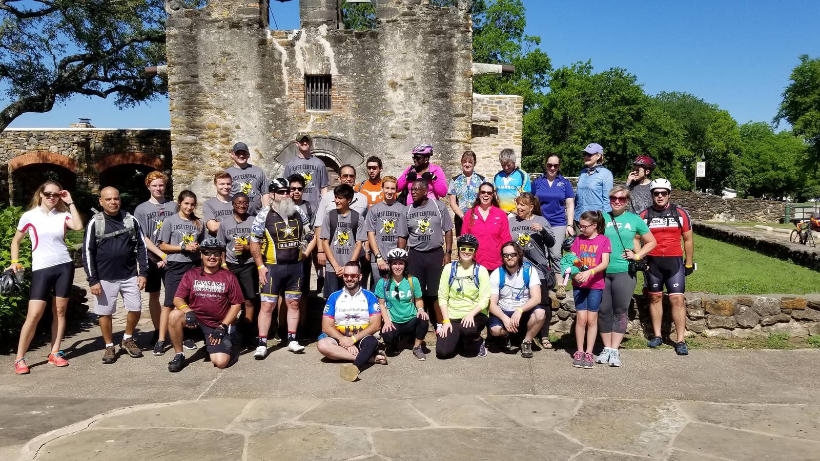 <p>NPCA holds annual biking events in Texas for the veteran community. This 2018 ride took place at San Antonio Missions National Historical Park.</p>