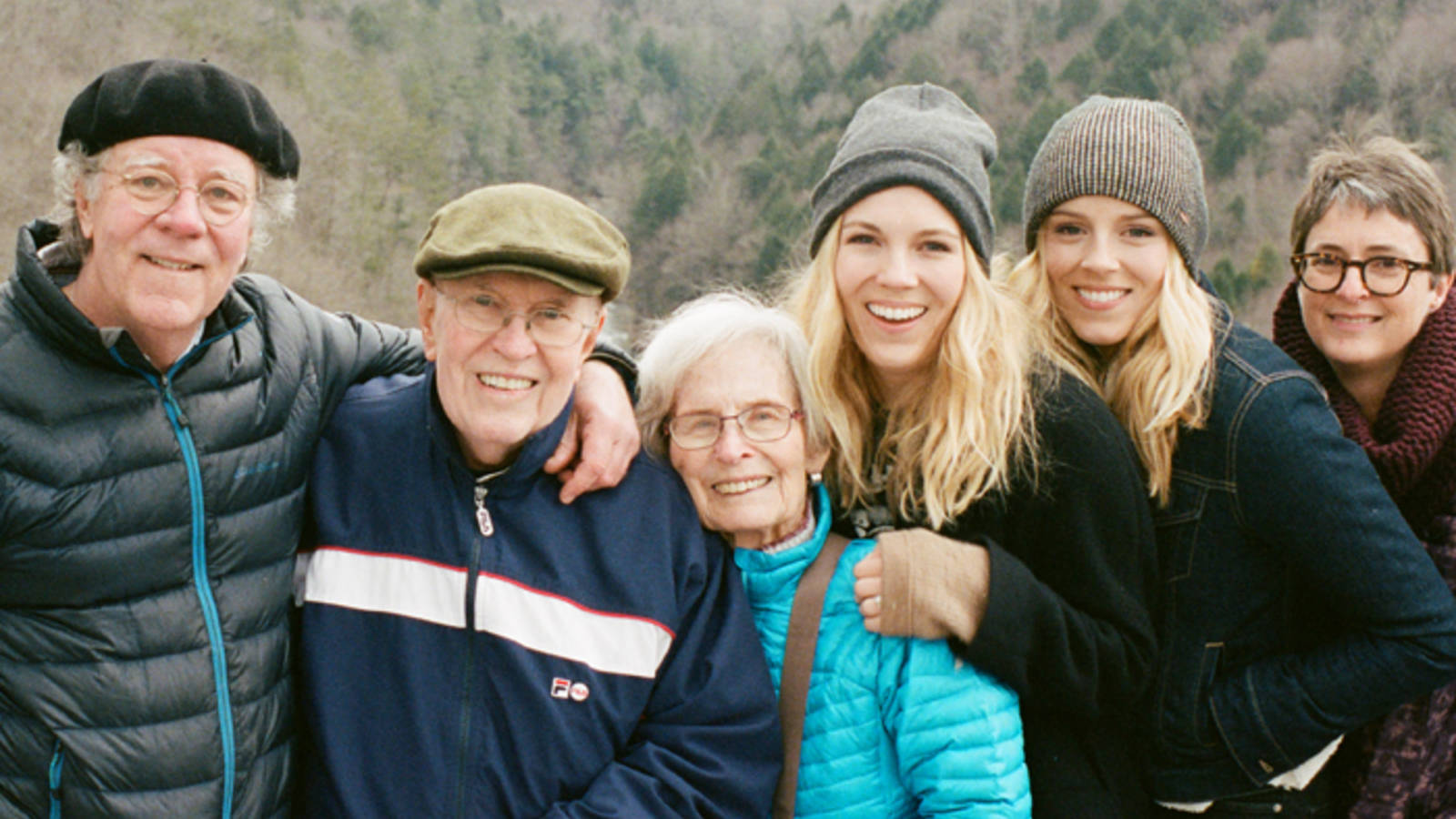 <p>Three generations of Brills at Obed Wild and Scenic River. From left: David, Ron, Nancy, Challen, Logan and Belinda.</p>