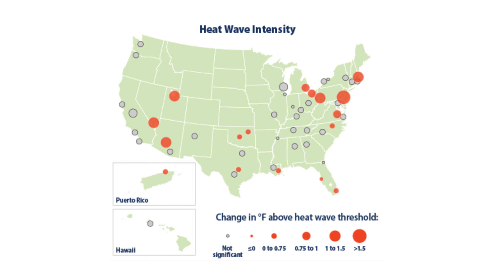 <p><span class="TextRun Highlight SCXW79467600 BCX0" data-contrast="none"><span class="NormalTextRun SCXW79467600 BCX0">Heat waves have become more intense and hotter in the Mid-Atlantic between 1961 and 2021.</span></span><span class="EOP SCXW79467600 BCX0" data-ccp-props="{&quot;134233117&quot;:false,&quot;134233118&quot;:false,&quot;201341983&quot;:0,&quot;335551550&quot;:1,&quot;335551620&quot;:1,&quot;335559685&quot;:0,&quot;335559737&quot;:0,&quot;335559738&quot;:0,&quot;335559739&quot;:160,&quot;335559740&quot;:259}"> </span></p>