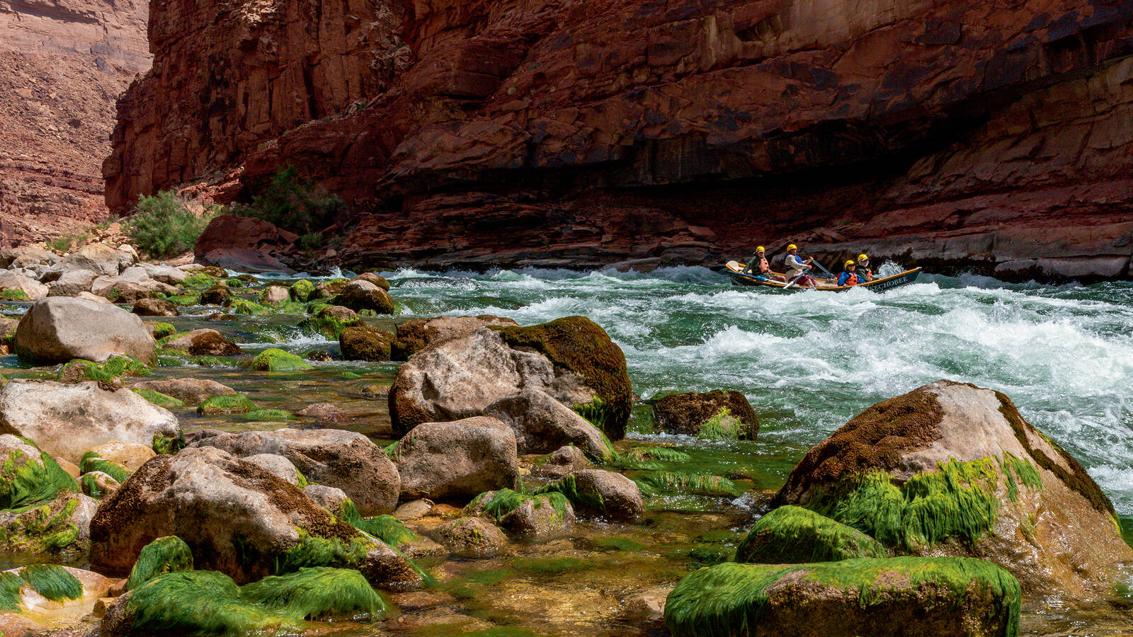 <p>Whitewater rafting in the Grand Canyon. The park attracts nearly 30,000 annual boaters, who must pack in and out all of their supplies and trash.</p>
