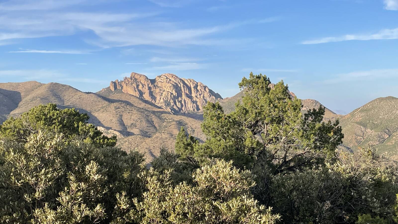 <p>Cochise Head can be seen from the fire lookout on top of Sugarloaf Mountain.</p>