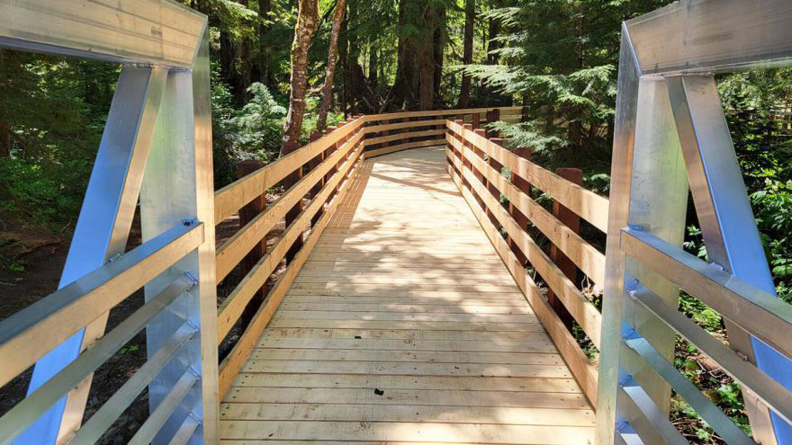 <p>Repair of the Big Four Ice Caves Bridge at Mt. Baker-Snoqualmie National Forest in Washington State. More than 60,000 people use the footbridge to access the 1.1 mile-Ice Caves Trail; however, it was closed in 2019 due to safety reasons. The bridge was reopened in the summer of 2023 and expanded to allow wheelchair accessibility. </p>