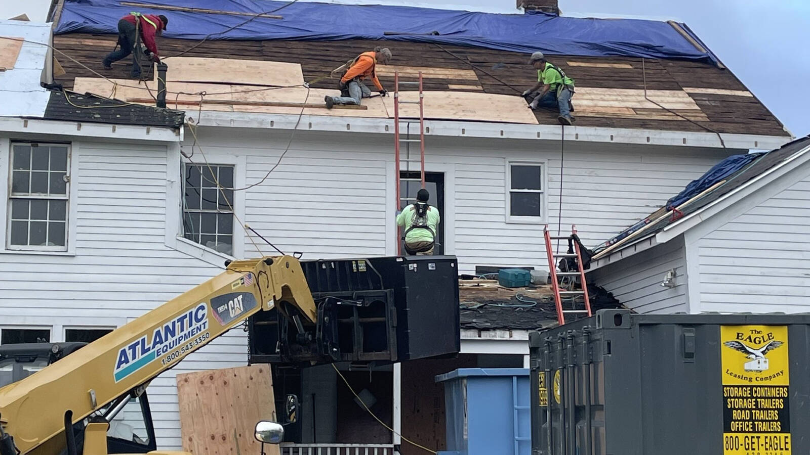 <p>George Hall House roof repairs at Minute Man National Historical Park in Massachusetts. This historical park is the location of the opening battle of the American Revolution in 1775 and a key location for celebrating the 250th Anniversary of our nation. </p>