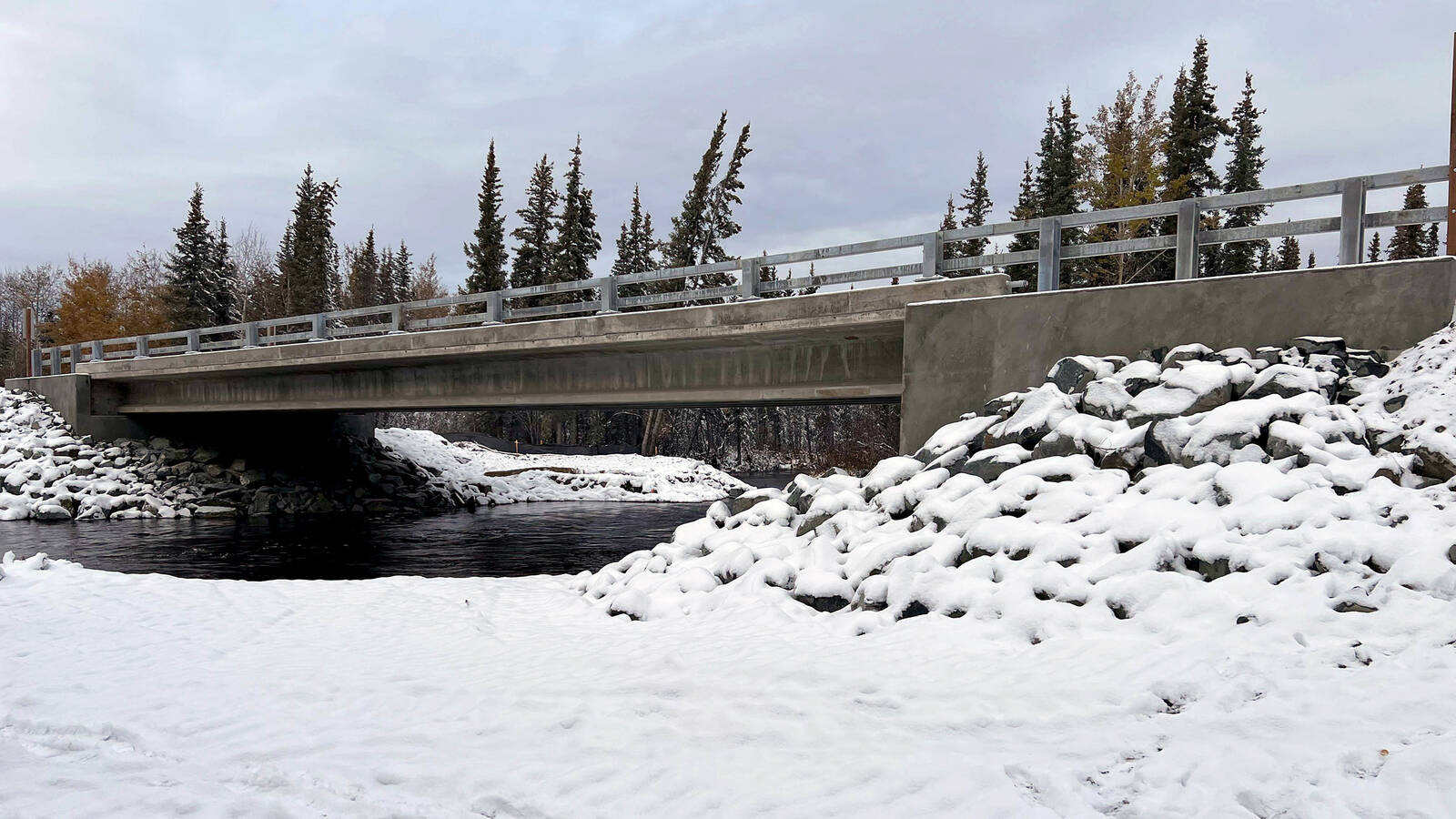 <p>Replacement of the Sourdough Campground Bridge over the Gulkana Wild and Scenic River in Alaska. The replacement restored public access for thousands of visitors per year to the campground’s boat launch, a popular spot for water-based activities. </p>