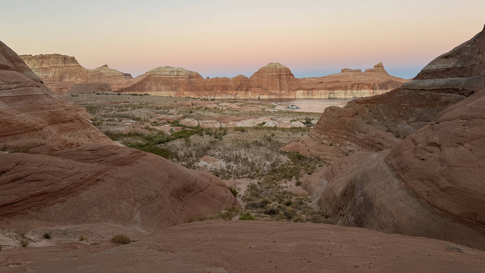 <p>Lake Powell's "bathtub rings" are a reminder of how much water levels can change over the course of the year.</p>