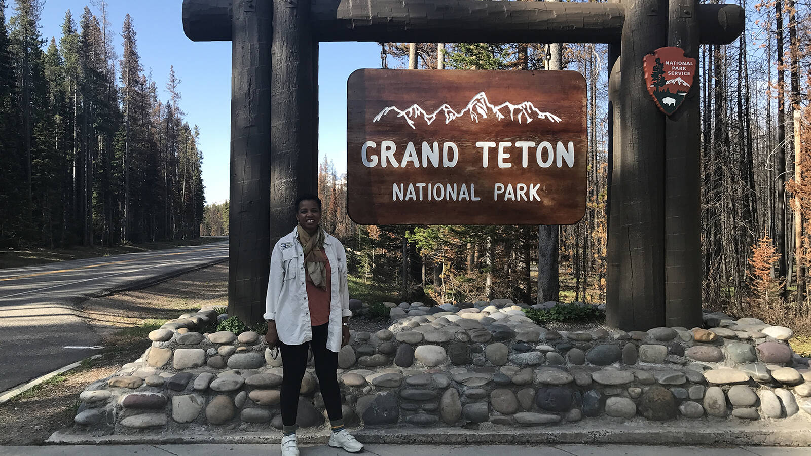 <p>Former Congresswoman Donna Edwards at Grand Teton National Park in Wyoming.</p>