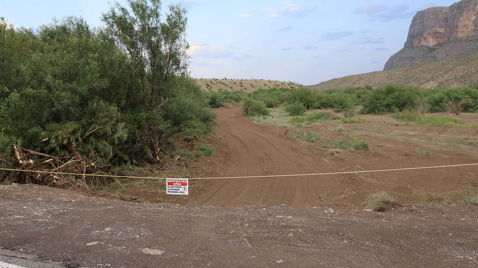 <p>A newly cut road with restricted access in Big Bend National Park, August 2026. </p>