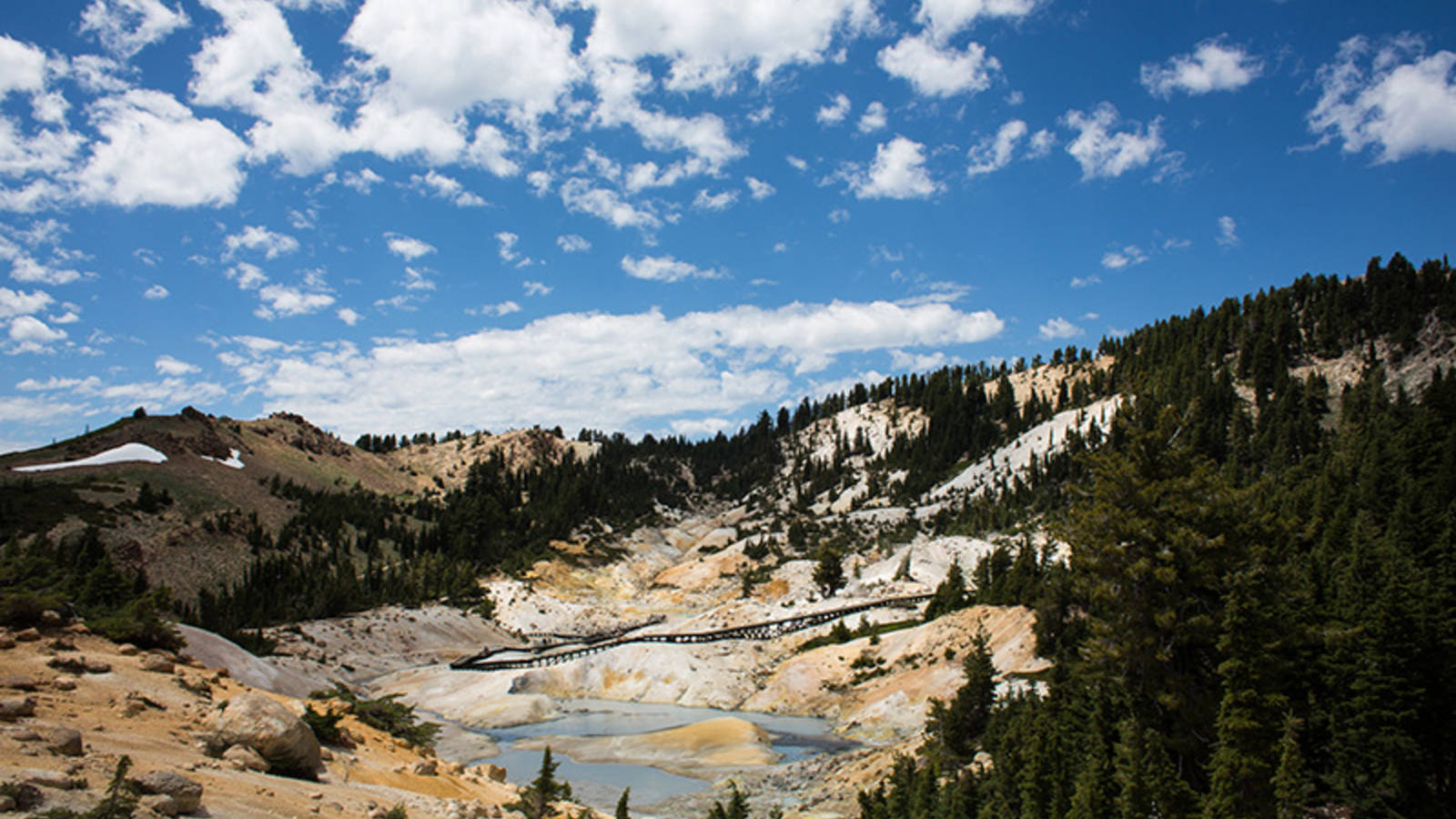 Bumpass Hell at Lassen Volcanic National Park. 