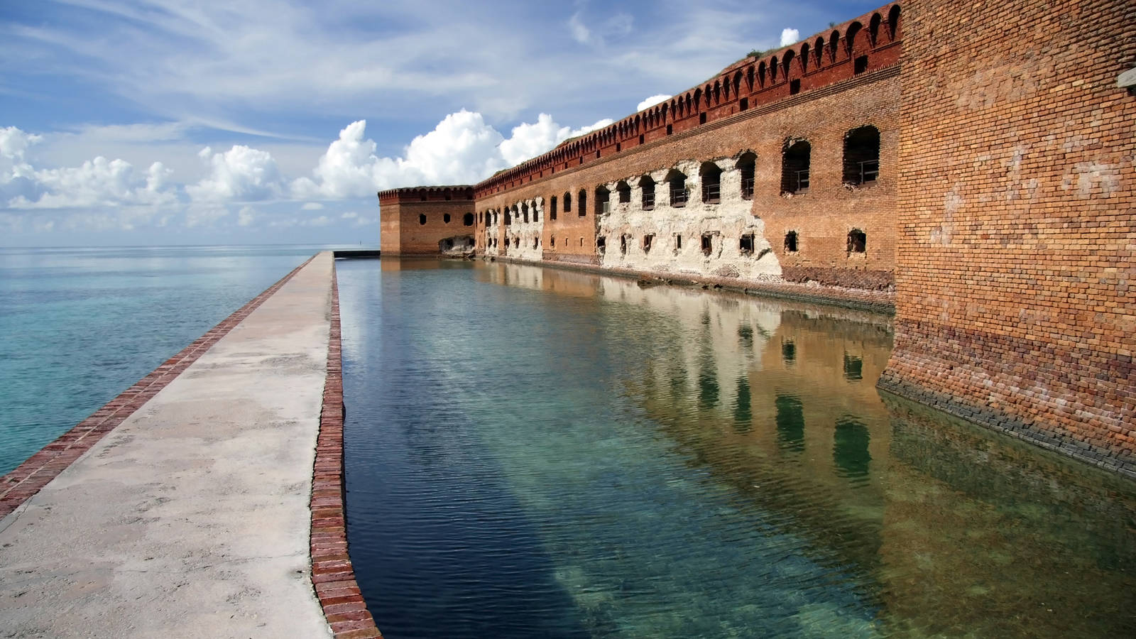 You call that dry? Fort Jefferson at Dry Tortugas National Park. 