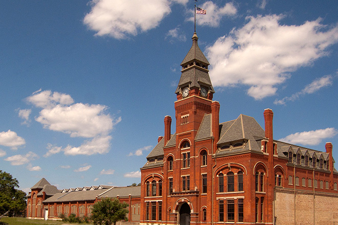 The historic Pullman administration building.